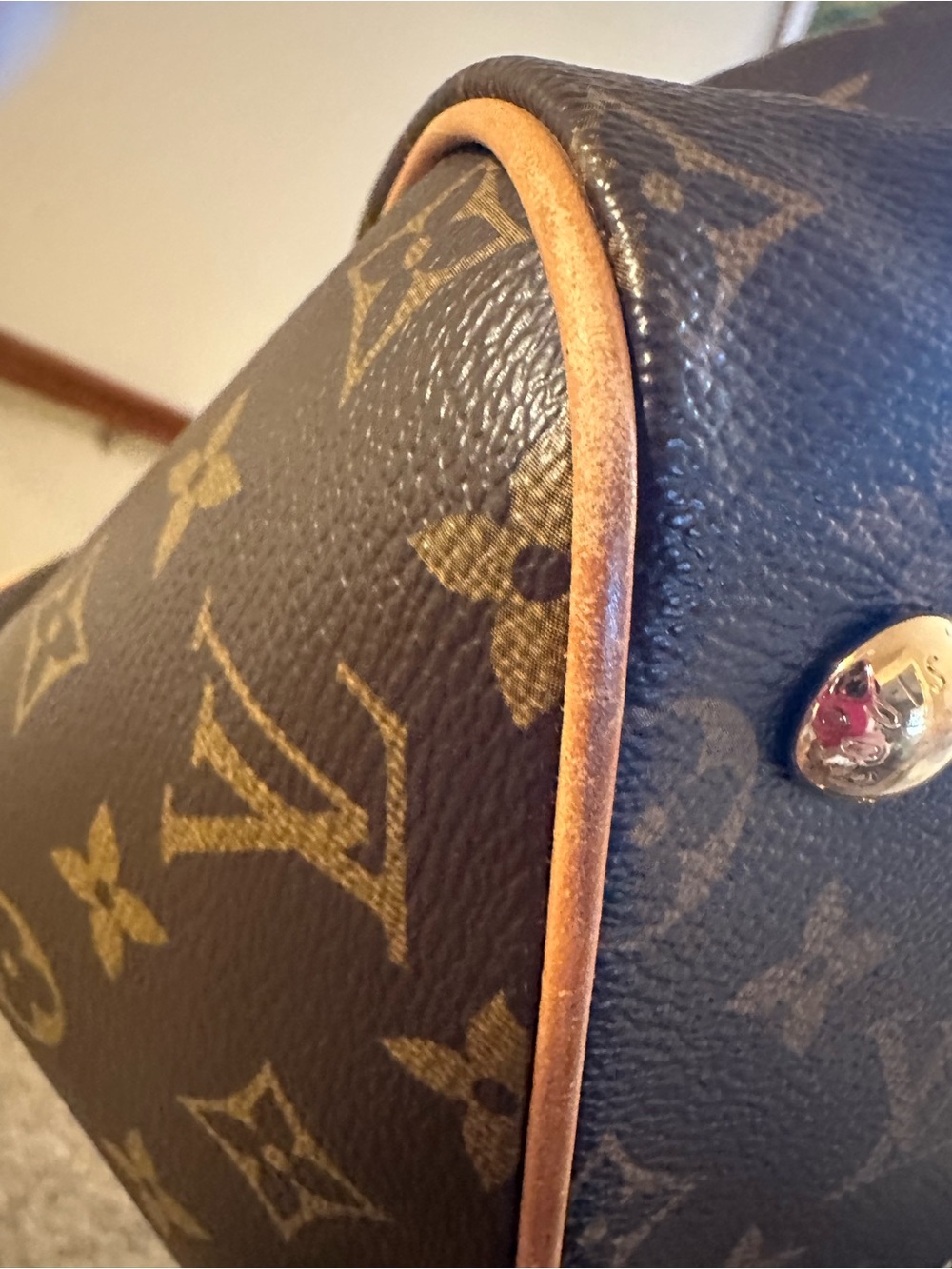 Louis Vuitton Monogram Canvas Shoulder Bag in Brown and Tan - Picture 10 of 16